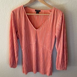 Halogen size small Plissé Balloon Sleeve Top